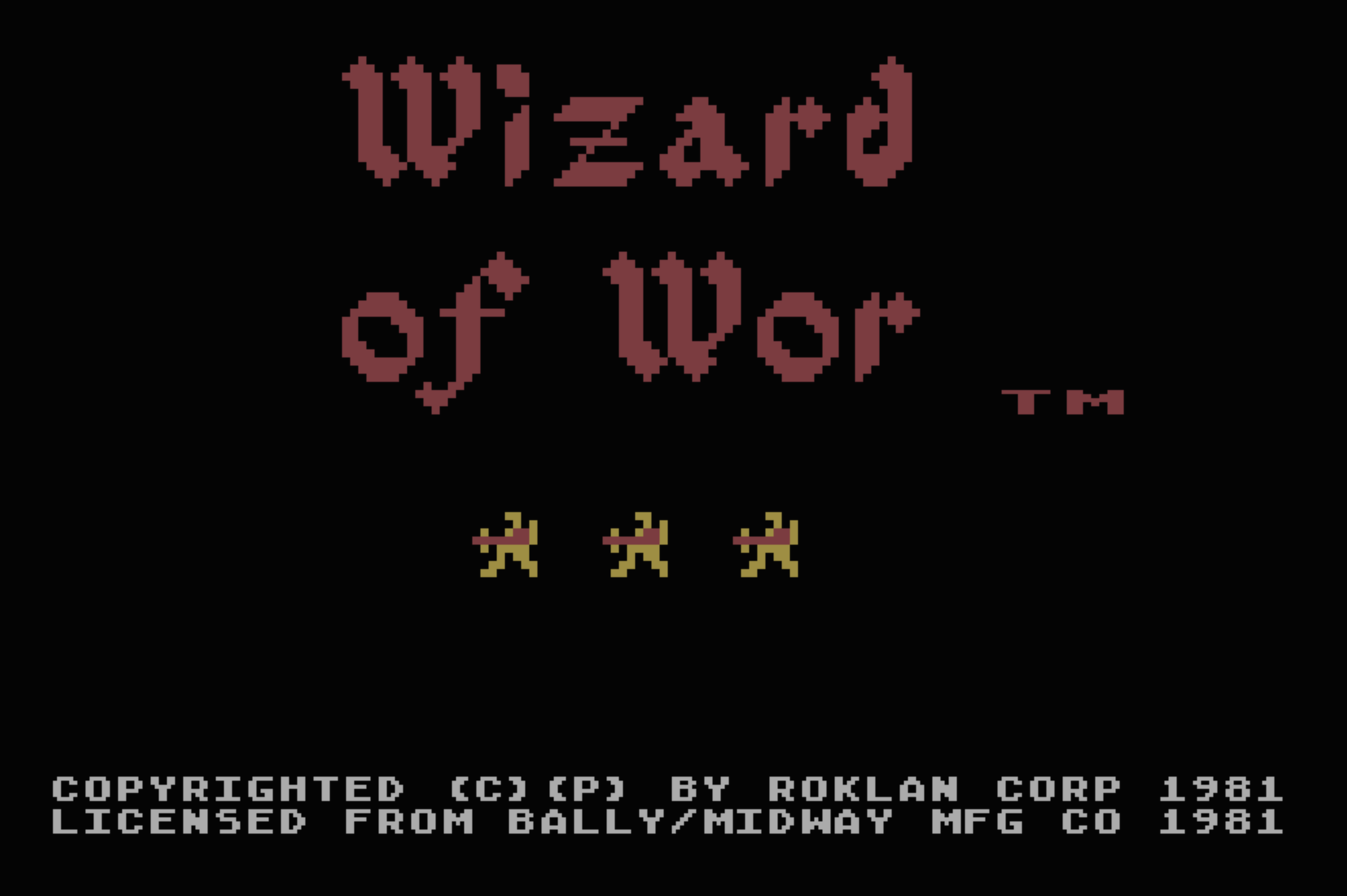 Wizard of Wor Title Screen